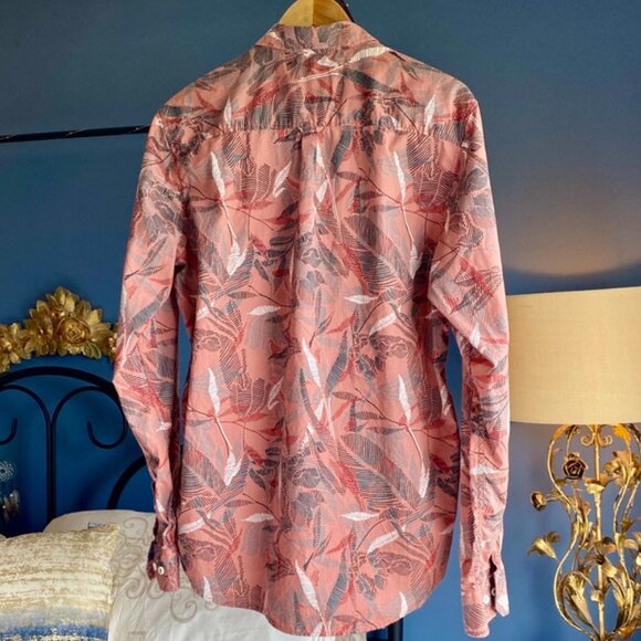 Garcia Button Down Abstract Tropical Print Shirt - Picture 4 of 6